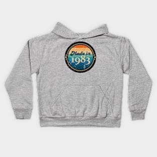 Retro Vintage Made In 1983 Kids Hoodie